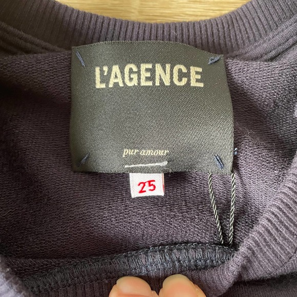 L'Agence Pur Amour Sweatshirt Size 25 - Picture 4 of 6